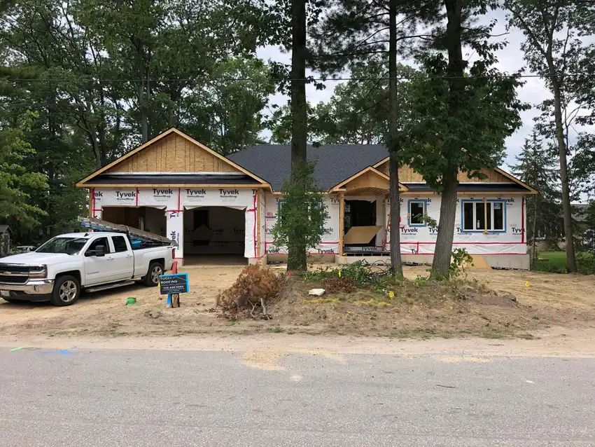 Completed shingle roof replacement by Tucci Roofing
